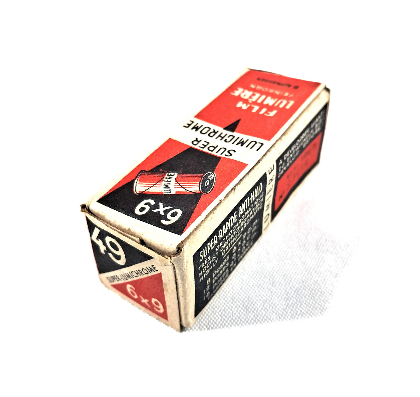 Film Pellicule lumière 49 super Lumichrome 6x9 mai 1950 Neuf ancien stock! ARDECHE PHOTO ANTIQUE