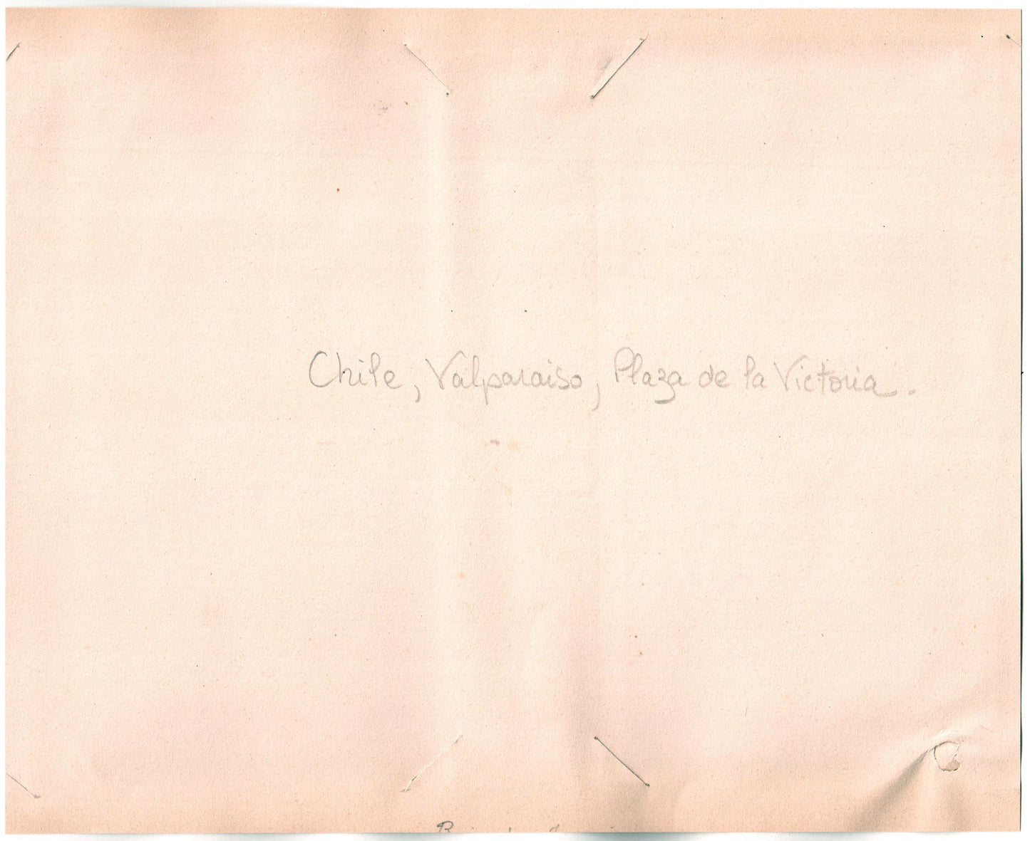 Chile.Chili.Valparaiso, Plaza de la Victoria 1880.Photo Albuminée originale.Format photo 19x23,9cm