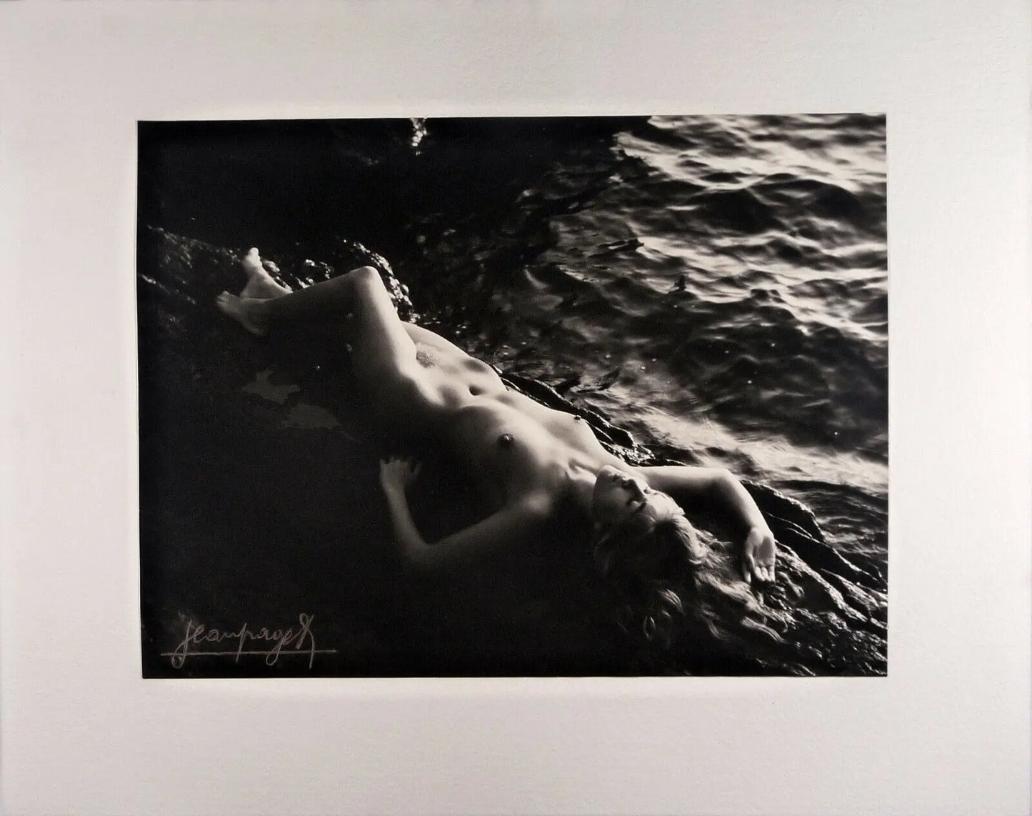 Nu artistique.Photographie 1950.Photo Argentique 30x39,5cm Jean Paget.No Clergue ARDECHE PHOTO ANTIQUE