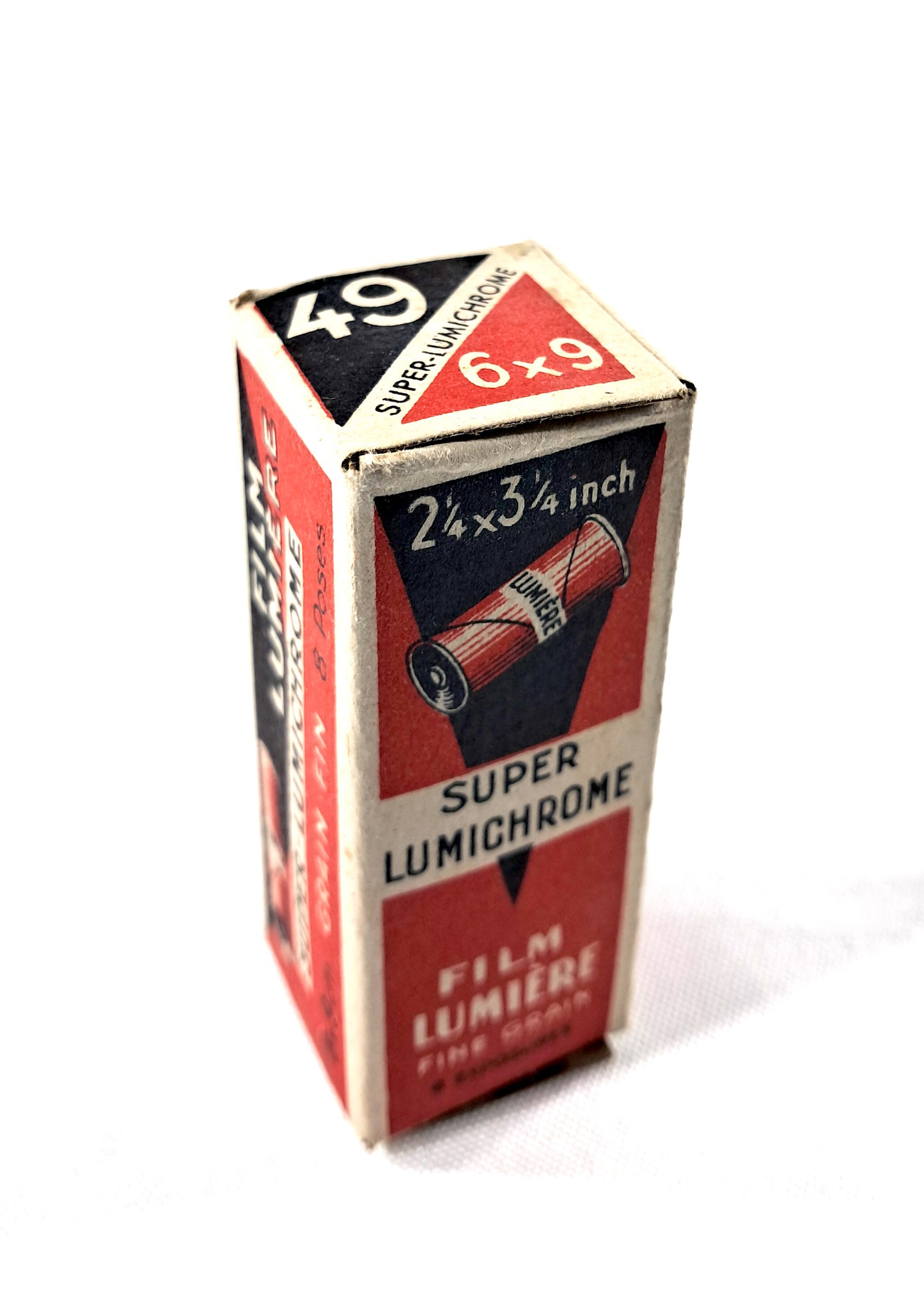 Film Pellicule lumière 49 super Lumichrome 6x9 mai 1950 Neuf ancien stock!