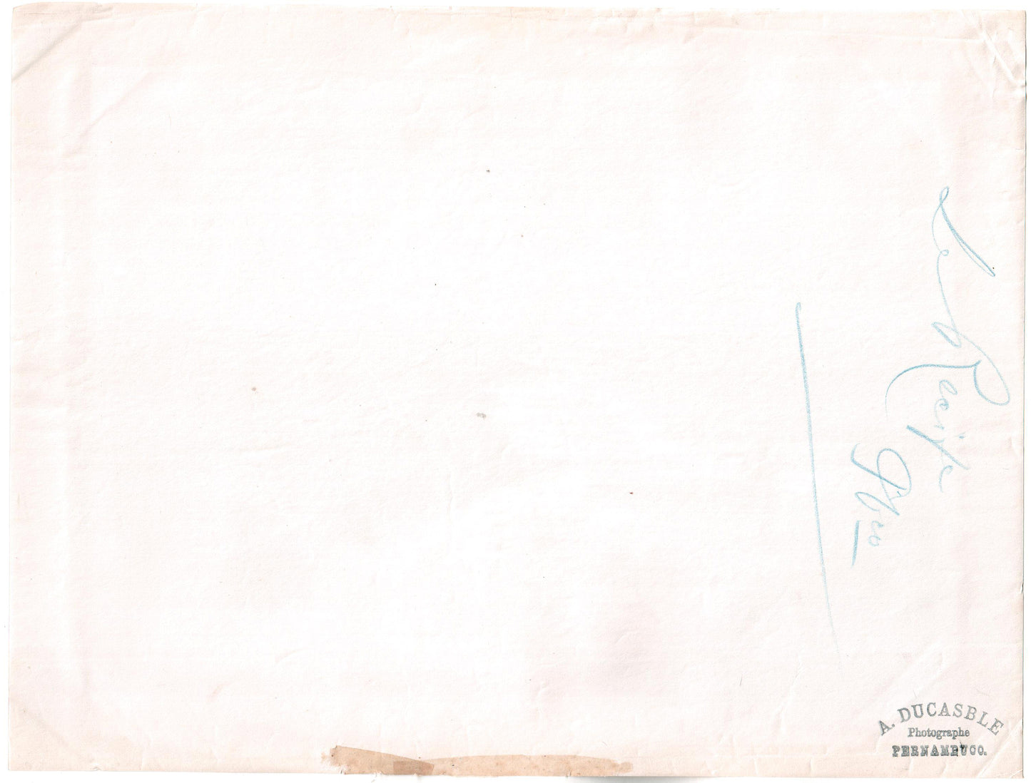 Brésil.Brasil.Pernambuco.Alfredo Ducasble 1880."Le Récife" Photo Albuminée originale.Format photo 18,7cm x 24,7cm.