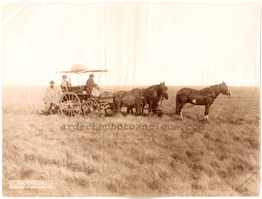 Argentine.Argentina 1880."A travers la Pampa" Photo Albuminée originale de Samuel Boote,Bs As.Format photo 15,8 x 20,9cm.