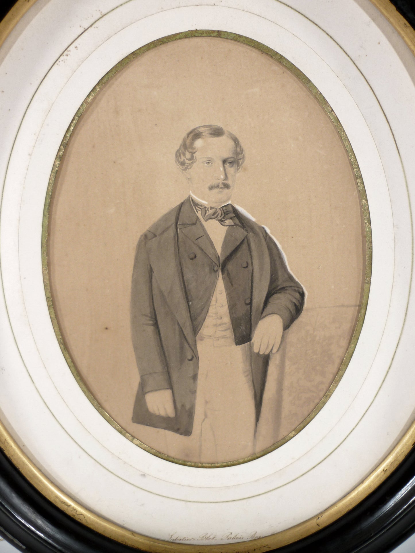 Sabatier-Blot, Entre Peinture et Photographie, Palais Royal, Deux Daguerréotypes sur papier d'un couple.