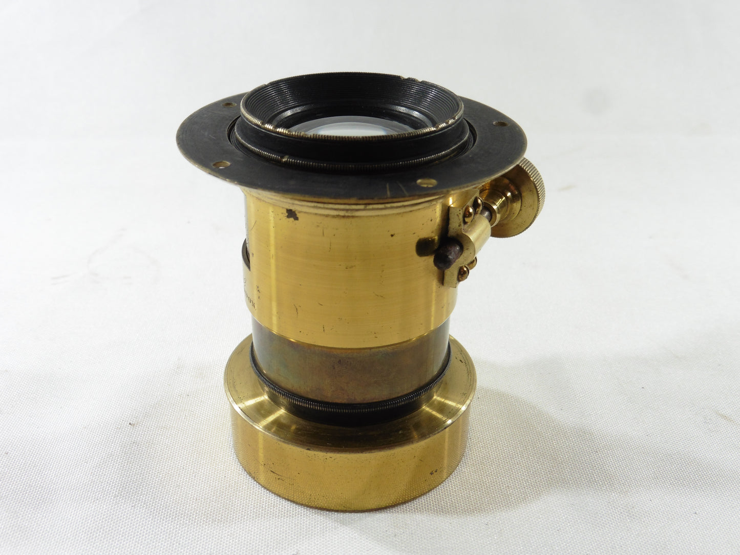 J.H. Dallmeyer.150mm F=5.Rare paire d'objectifs en laiton, pair of antique stereo camera lenses,brass photo lenses with original case and accessories.