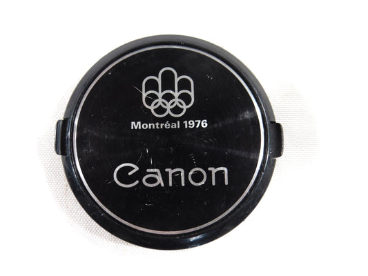 Canon bouchon Original des Jeux Olympiques d'été de Montréal 1976.Diamètre 55mm.Original lens cap 55mm of the World Summer Olympic games of Montréal 1976.