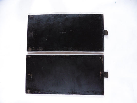 2 Châssis en métal, Porte Film pour plaque de verre format 8x16cm ou adaptable pour film for glass Holder 8x16cm.