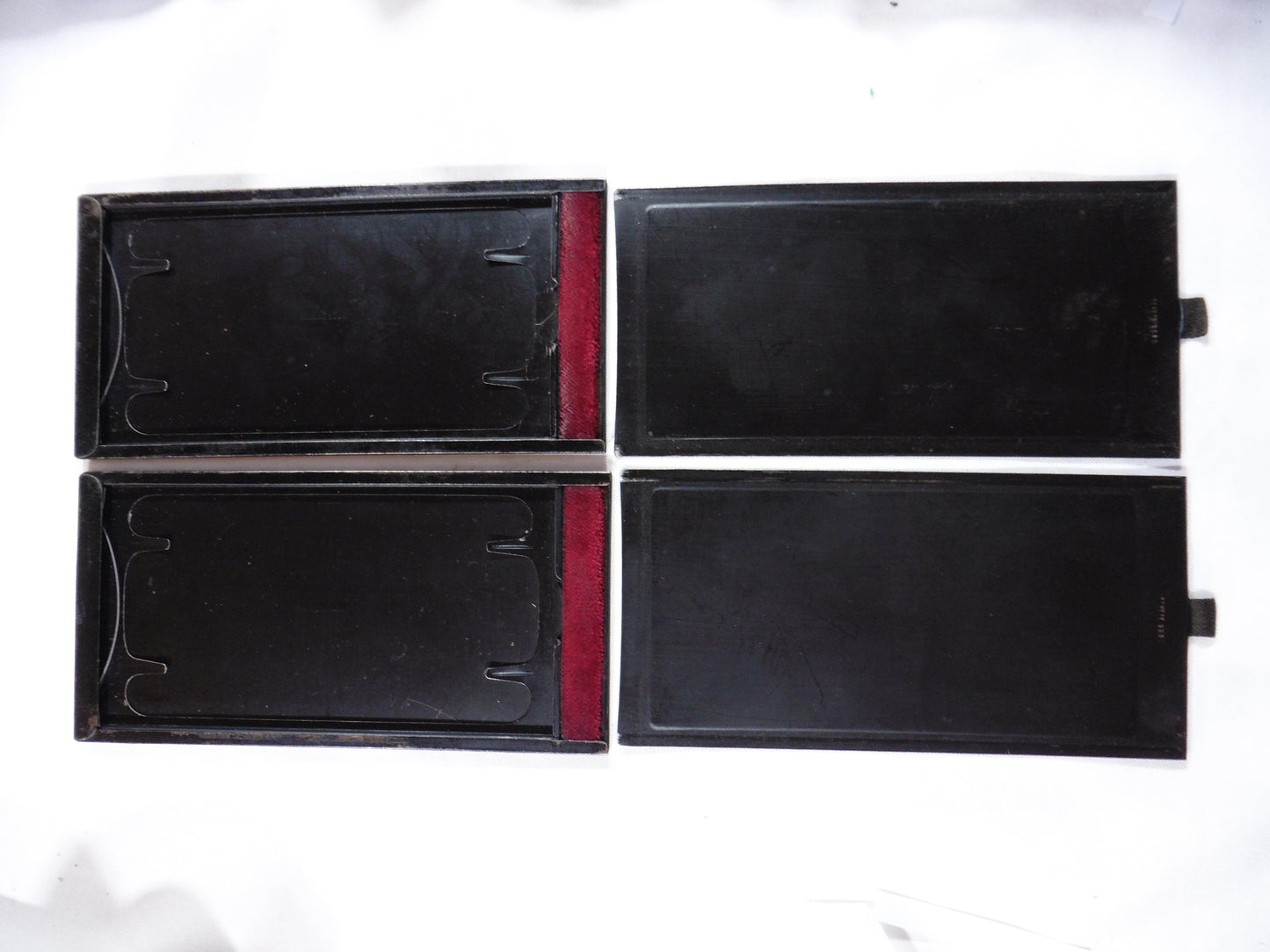 2 Châssis en métal, Porte Film pour plaque de verre format 8x16cm ou adaptable pour film for glass Holder 8x16cm.