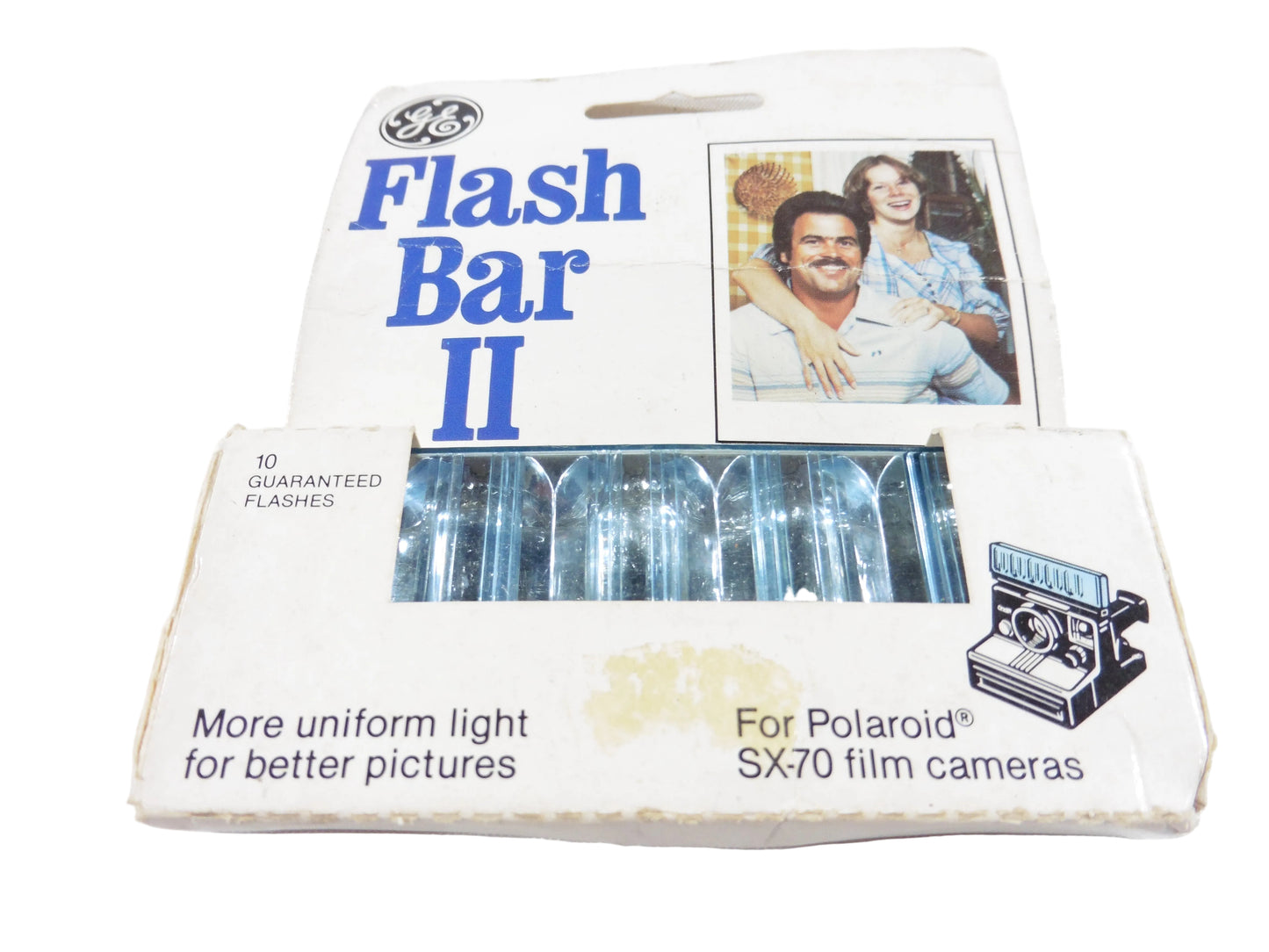 Flash Bar II pour appareil photo Polaroid instantané SX-70 10 éclairs Flashes.Boite usagées. Flashs neuf ancien stock de Magasin.New Old Stock.