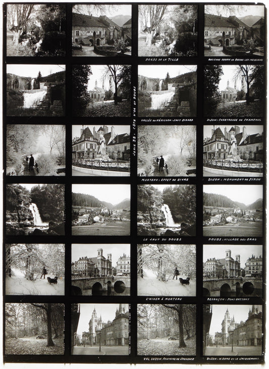 Educa - Plaque de Verre Stéréo - Côte d'Or et Doubs - 12 Vues - Série 38 - 1900