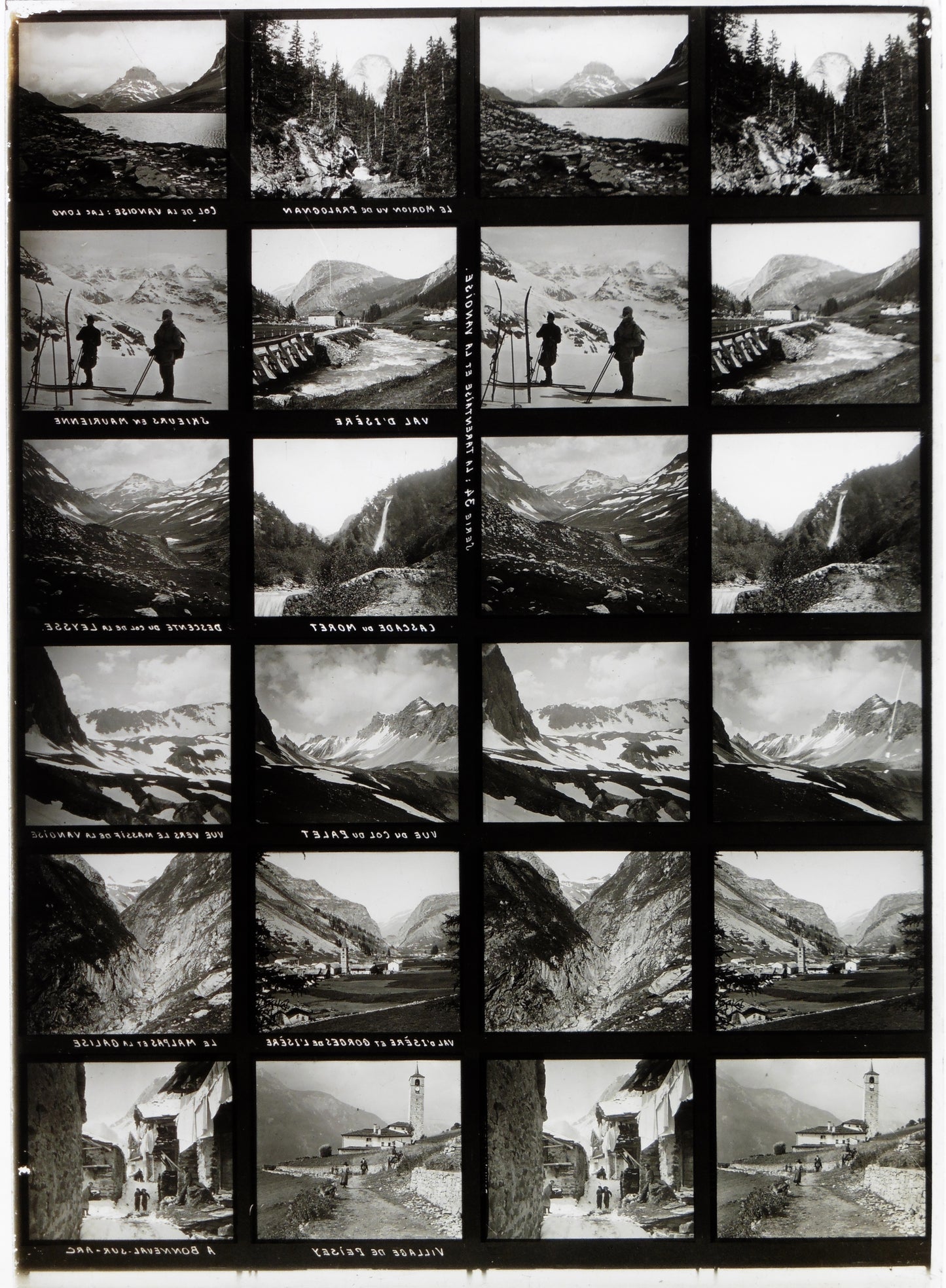 Educa - Plaque de Verre Stéréo -Tarentaise et la Vanoise - 12 Vues - Série 34 - 1900