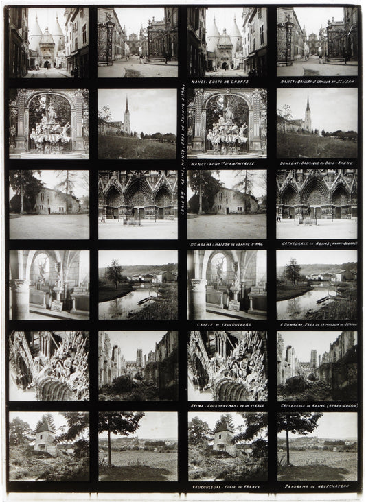 Educa - Plaque de Verre Stéréo - Reims, Nancy, Pays de Jeanne d'Arc - 12 Vues - Série 39 - 1900